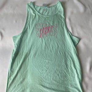 Puma Girl's Green Sleeveless 100% Cotton T-Shirt Size Large (PRE-LOVED)